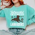 Chocolate Lab Dog Introvert Chocolate Labrador Retriever Comfort Colors Sweatshirt Chalky Mint Chocolate Lab Dog Introvert Chocolate Labrador Retriever Comfort Colors Sweatshirt Chalky Mint