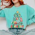 Christmas Audiology Tree Audiology Student Graduation Comfort Colors Sweatshirt Chalky Mint