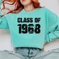 Class Of 1968 High School College Graduation Reunion Comfort Colors Sweatshirt Chalky Mint