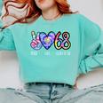 Class Of 1968 Shirt Tie Dye Senior Graduation Class Reunion Comfort Colors Sweatshirt Chalky Mint