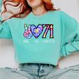 Class Of 1971 Shirt Tie Dye Senior Graduation Class Reunion Comfort Colors Sweatshirt Chalky Mint