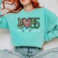 Class Of 1985 Shirt Leopard Senior Graduation Class Reunion Comfort Colors Sweatshirt Chalky Mint