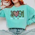 Class Of 1991 Shirt Leopard Senior Graduation Class Reunion Comfort Colors Sweatshirt Chalky Mint