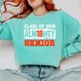 Class Of 2018 Alm18hty Senior 2018 Graduation T-Shirt Comfort Colors Sweatshirt Chalky Mint