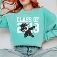 Class Of 2018 Graduation Dabbing Panda Bear Comfort Colors Sweatshirt Chalky Mint