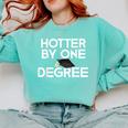 Class Of 2018 Graduation Hotter By One Degree Comfort Colors Sweatshirt Chalky Mint