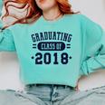 Class Of 2018 Shirts For Seniors Graduation Comfort Colors Sweatshirt Chalky Mint
