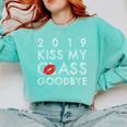 Class Of 2019 Pretty High School Senior Graduation T Shirt Comfort Colors Sweatshirt Chalky Mint