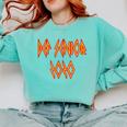 Class Of 2020 Senior 80s And 90s Rock Style Graduation Comfort Colors Sweatshirt Chalky Mint