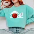 Class Of 2022 Graduation For Him Her Bowling Sports Comfort Colors Sweatshirt Chalky Mint