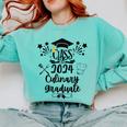 Class Of 2024 Culinary Graduate Culinary Chef Graduation Comfort Colors Sweatshirt Chalky Mint