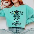 Class Of 2024 Law Graduation 2024 JD Degree Law Graduate Comfort Colors Sweatshirt Chalky Mint