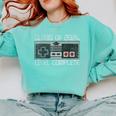 Class Of 2024 Level Complete Video Gamer Senior Graduation Comfort Colors Sweatshirt Chalky Mint