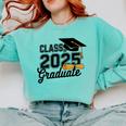 Class Of 2025 Graduate 2025 Graduation Senior 2025 Comfort Colors Sweatshirt Chalky Mint