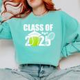 Class Of 2025 Graduation Senior Tennis Player Comfort Colors Sweatshirt Chalky Mint