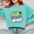 Class Of 2025 We Out Graffiti Graduation 2025 Comfort Colors Sweatshirt Chalky Mint