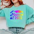 Class Of 2025 Mastered It College Masters Degree Graduation Comfort Colors Sweatshirt Chalky Mint