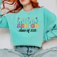 Class Of 2025 Senior 25 High School Graduation Comfort Colors Sweatshirt Chalky Mint