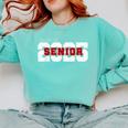 Class Of 2025 Senior Graduation 2025 And Red Comfort Colors Sweatshirt Chalky Mint