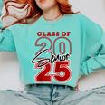 Class Of 2025 Senior 2025 Graduation Red Raglan Baseball Tee Comfort Colors Sweatshirt Chalky Mint