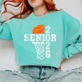 Class Of 2026 Basketball Senior 26 Player Team Graduation Comfort Colors Sweatshirt Chalky Mint