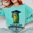 Class Of 2026 Graduation Pickle Trendy Graduate Humor Comfort Colors Sweatshirt Chalky Mint