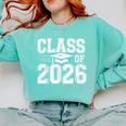 Class Of 2026 Graduation Senior School Pride Comfort Colors Sweatshirt Chalky Mint
