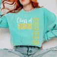 Class Of 2026 Senior 26 High School Graduation -Gold Comfort Colors Sweatshirt Chalky Mint