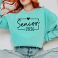 Class Of 2026 Senior 2026 Back To School Graduation 2026 Comfort Colors Sweatshirt Chalky Mint