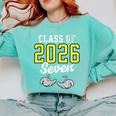 Class Of 2026 Six Seven Senior Yellow Graduation 6 7 Comfort Colors Sweatshirt Chalky Mint