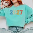 Class Of 2027 Graduate Shirts For Men Women Graduation Retro Comfort Colors Sweatshirt Chalky Mint