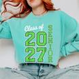 Class Of 2027 Senior 27 High School Graduation Senior 2027 Comfort Colors Sweatshirt Chalky Mint