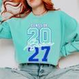 Class Of 2027 Senior 2027 Graduation Comfort Colors Sweatshirt Chalky Mint