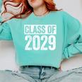 Class Of 2029 Shirt Senior 2029 Graduation Comfort Colors Sweatshirt Chalky Mint
