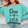Class Of 2030 Graduation Kindergarten Seniors Comfort Colors Sweatshirt Chalky Mint