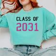 Class Of 2031 Graduation T-Shirt Comfort Colors Sweatshirt Chalky Mint
