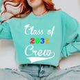Class Of 2032 Kindergarten Back To School Graduation Comfort Colors Sweatshirt Chalky Mint