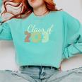 Class Of 2034 Senior Graduate 2034 Graduation Comfort Colors Sweatshirt Chalky Mint