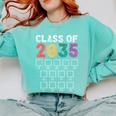 Class Of 2035 Graduation Check List Comfort Colors Sweatshirt Chalky Mint