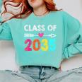 Class Of 2035 Kindergarten Pre K Grow With Me Graduation Comfort Colors Sweatshirt Chalky Mint