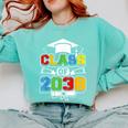 Class Of 2038 First Day Of School & Graduation 2038 Comfort Colors Sweatshirt Chalky Mint