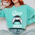 Class Of Gamer 2023 Shirt Graduation Game Boy Graduate Comfort Colors Sweatshirt Chalky Mint