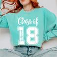 Class Of Two Thousand 18 Shirt Graduation T-Shirt Comfort Colors Sweatshirt Chalky Mint