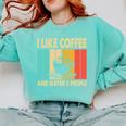 I Like Coffee And Maybe 3 People Introvert Anti-Social Comfort Colors Sweatshirt Chalky Mint I Like Coffee And Maybe 3 People Introvert Anti-Social Comfort Colors Sweatshirt Chalky Mint