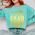 College Grad Class Of 2025 Senior Graduate Graduation Comfort Colors Sweatshirt Chalky Mint