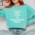 College Graduation Graduation Comfort Colors Sweatshirt Chalky Mint