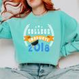 College Graduation Shirts Graduate Grad 2018 Comfort Colors Sweatshirt Chalky Mint