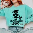 College High School Graduation Grad 2018 Shirt Comfort Colors Sweatshirt Chalky Mint