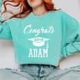Congrats 2018 Adam College High School Graduation Comfort Colors Sweatshirt Chalky Mint