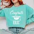 Congrats 2018 Eric College High School Graduation Comfort Colors Sweatshirt Chalky Mint